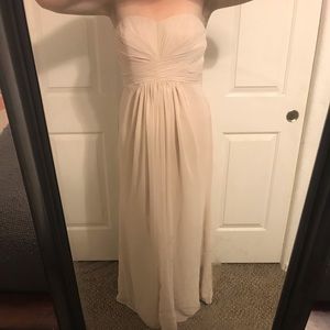 Champagne bridesmaids dress